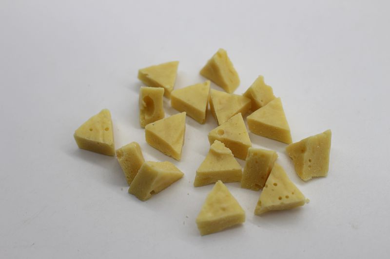 Triangle cheese diced