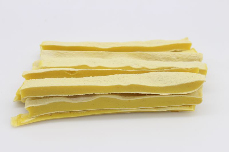 Cod skin cheese long strips